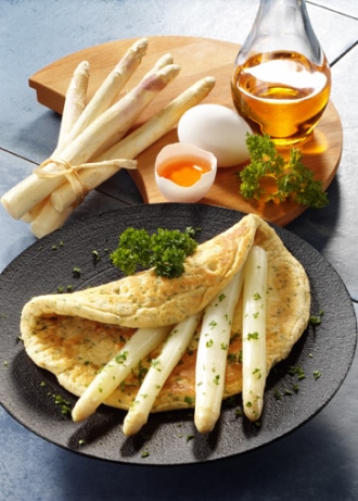 Spargel-Omelette (Vegetarier geeignet) - Foto: Wirths PR