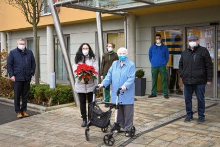 Weihnachtssterne Seniorenheime